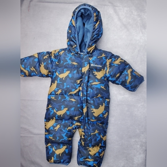 COLUMBIA Snowsuit‎  3-6 months Camo Bunting. Infant - Picture 2 of 13